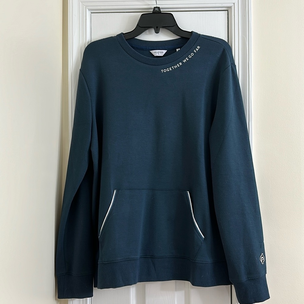 Peloton Navy Sweatshirt with Pocket